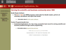 Tablet Screenshot of customized-applications.com